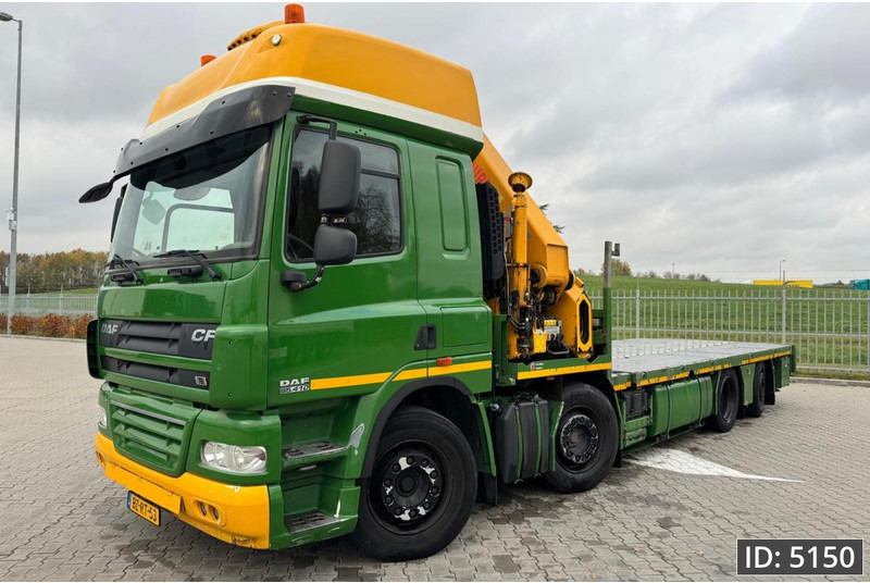 DAF CF 85.410 SC, Euro 5, 8x2 / Hiab 422 EP5 + Radio / 5x extendable - 크레인 트럭 : 사진 2 DAF CF 85.410 SC, Euro 5, 8x2 / Hiab 422 EP5 + Radio / 5x extendable - 크레인 트럭 : 사진 2