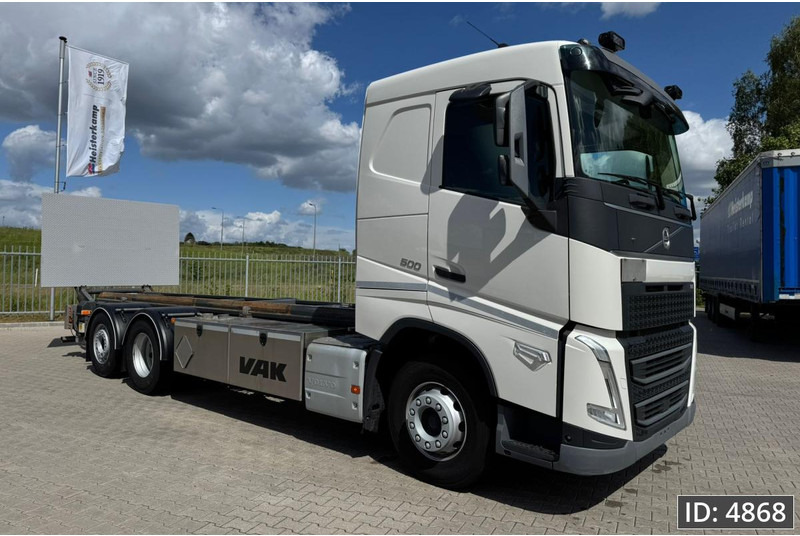 Volvo FH 500 Globetrotter, Euro 6, / 6x2 / Hydraulic body / frame 7.4 m / Tail lift - 컨테이너 운반 장치/ 스와프 보디 트럭 : 사진 4 Volvo FH 500 Globetrotter, Euro 6, / 6x2 / Hydraulic body / frame 7.4 m / Tail lift - 컨테이너 운반 장치/ 스와프 보디 트럭 : 사진 4