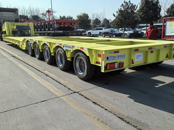 TITAN 120 ton detachable lowbed trailer for sale in Nigeria - 세미 트레일러 : 사진 1 TITAN 120 ton detachable lowbed trailer for sale in Nigeria - 세미 트레일러 : 사진 1