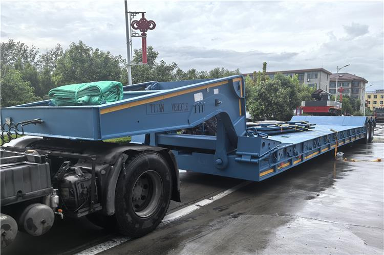 TITAN 2 Axle 80 Ton Detachable Gooseneck Trailer for Sale In Nigeria - 저하대 세미 트레일러 : 사진 1 TITAN 2 Axle 80 Ton Detachable Gooseneck Trailer for Sale In Nigeria - 저하대 세미 트레일러 : 사진 1
