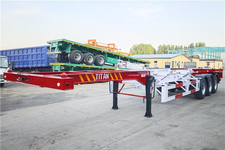 TITAN 3 Axle 40ft Container Chassis Trailer for Sale In Guam - 컨테이너 운반 장치/ 스와프 보디 세미 트레일러 : 사진 1 TITAN 3 Axle 40ft Container Chassis Trailer for Sale In Guam - 컨테이너 운반 장치/ 스와프 보디 세미 트레일러 : 사진 1
