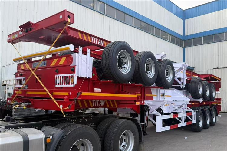 TITAN 3 Axle 40ft Container Chassis Trailer for Sale In Guam - 컨테이너 운반 장치/ 스와프 보디 세미 트레일러 : 사진 4 TITAN 3 Axle 40ft Container Chassis Trailer for Sale In Guam - 컨테이너 운반 장치/ 스와프 보디 세미 트레일러 : 사진 4