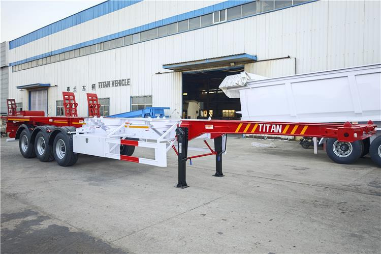 TITAN 3 Axle 40ft Container Chassis Trailer for Sale In Guam - 컨테이너 운반 장치/ 스와프 보디 세미 트레일러 : 사진 2 TITAN 3 Axle 40ft Container Chassis Trailer for Sale In Guam - 컨테이너 운반 장치/ 스와프 보디 세미 트레일러 : 사진 2