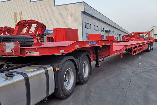 TITAN 3 Axle Extendable Drop Deck Trailers for Sale in Vietnam - 저하대 세미 트레일러 : 사진 3 TITAN 3 Axle Extendable Drop Deck Trailers for Sale in Vietnam - 저하대 세미 트레일러 : 사진 3