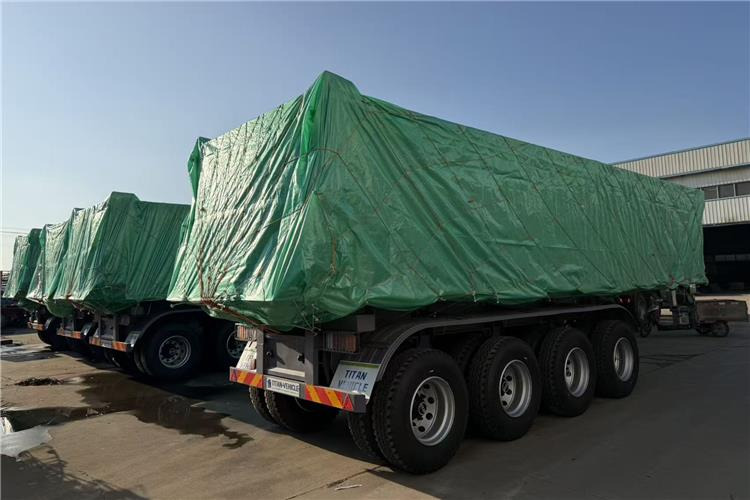 TITAN 4 Axle 80 Ton Dump Trailer for Sale In Cameroon - 덤프 세미 트레일러 : 사진 5 TITAN 4 Axle 80 Ton Dump Trailer for Sale In Cameroon - 덤프 세미 트레일러 : 사진 5