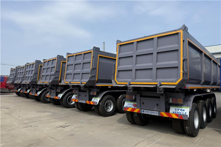 TITAN 4 Axle 80 Ton Dump Trailer for Sale In Cameroon - 덤프 세미 트레일러 : 사진 3 TITAN 4 Axle 80 Ton Dump Trailer for Sale In Cameroon - 덤프 세미 트레일러 : 사진 3