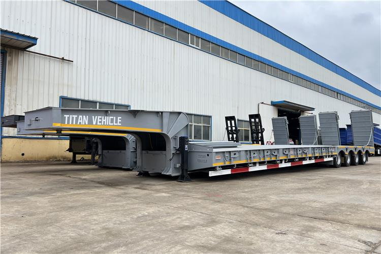 TITAN 4 Line 8 Axle Low Loader Trailer for Sale In Costa Rica - 저하대 세미 트레일러 : 사진 1 TITAN 4 Line 8 Axle Low Loader Trailer for Sale In Costa Rica - 저하대 세미 트레일러 : 사진 1
