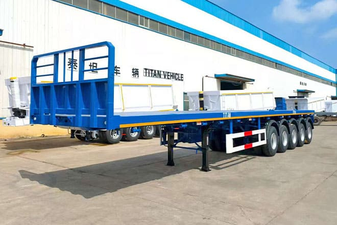 TITAN 5 Axle New Flatbed Trailers for Sale in Mauritius - 드롭사이드/ 플랫베드 세미 트레일러 : 사진 3 TITAN 5 Axle New Flatbed Trailers for Sale in Mauritius - 드롭사이드/ 플랫베드 세미 트레일러 : 사진 3