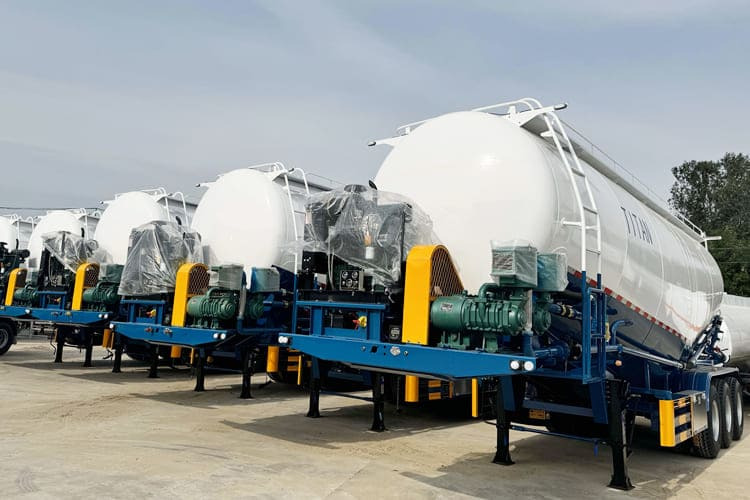 TITAN Bulk Cement Tanker Truck for Sale in Congo - 유조 세미 트레일러 : 사진 2 TITAN Bulk Cement Tanker Truck for Sale in Congo - 유조 세미 트레일러 : 사진 2