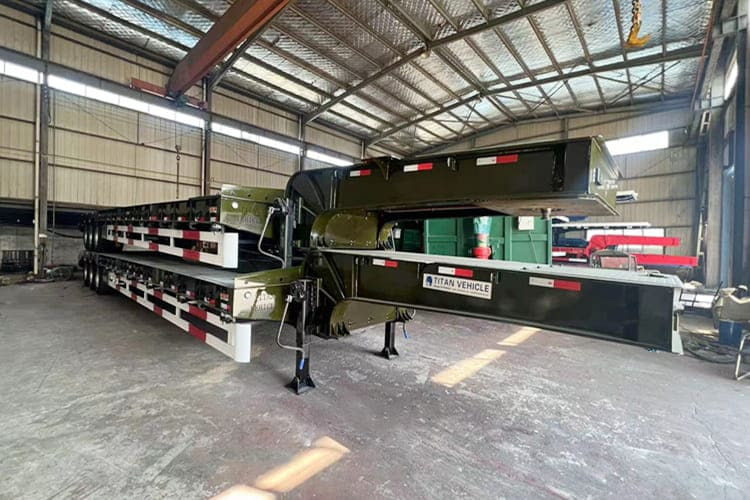 TITAN Low Bed Trailer Truck for Sale in Zambia - 저하대 세미 트레일러 : 사진 5 TITAN Low Bed Trailer Truck for Sale in Zambia - 저하대 세미 트레일러 : 사진 5