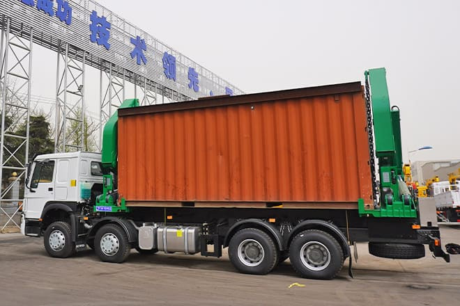 신규 컨테이너 운반 장치/ 스와프 보디 트럭 운반 물 컨테이너 XCMG 20 Ft Side Loader Truck for Sale in Zambia : 사진 6