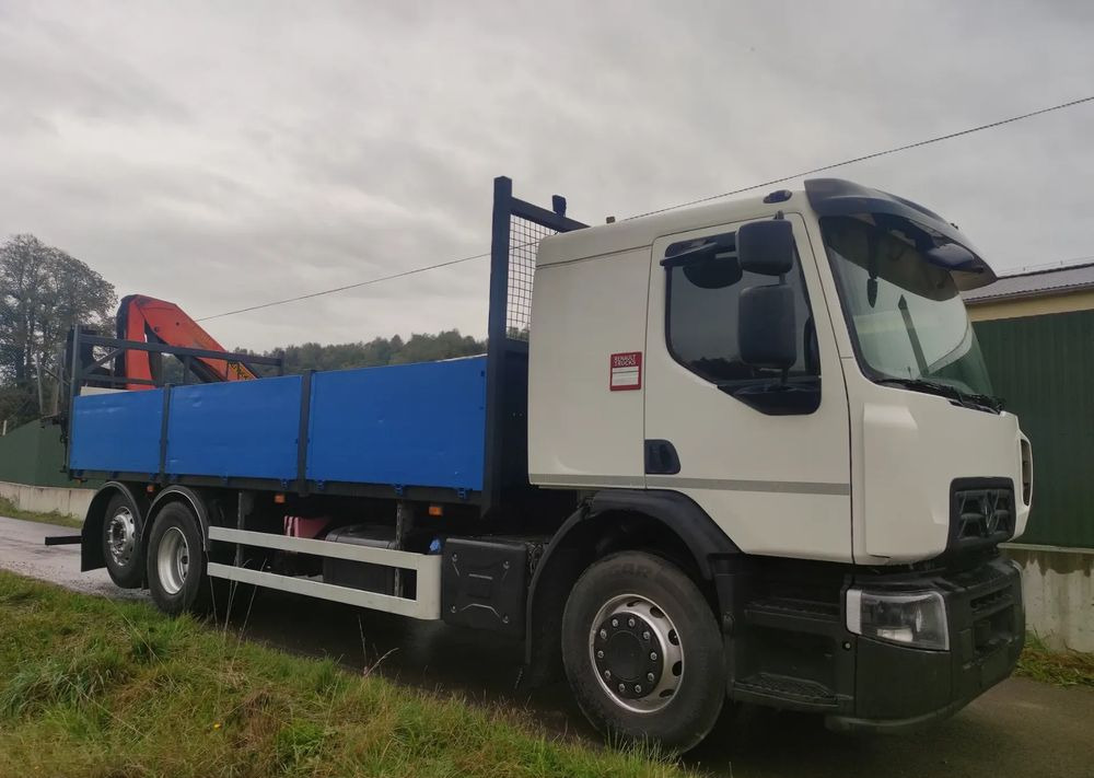 Renault Gama D 26.320 skrzynia hds palfinger PK15500 - 드롭사이드/ 플랫베드 트럭, 크레인 트럭 : 사진 3 Renault Gama D 26.320 skrzynia hds palfinger PK15500 - 드롭사이드/ 플랫베드 트럭, 크레인 트럭 : 사진 3