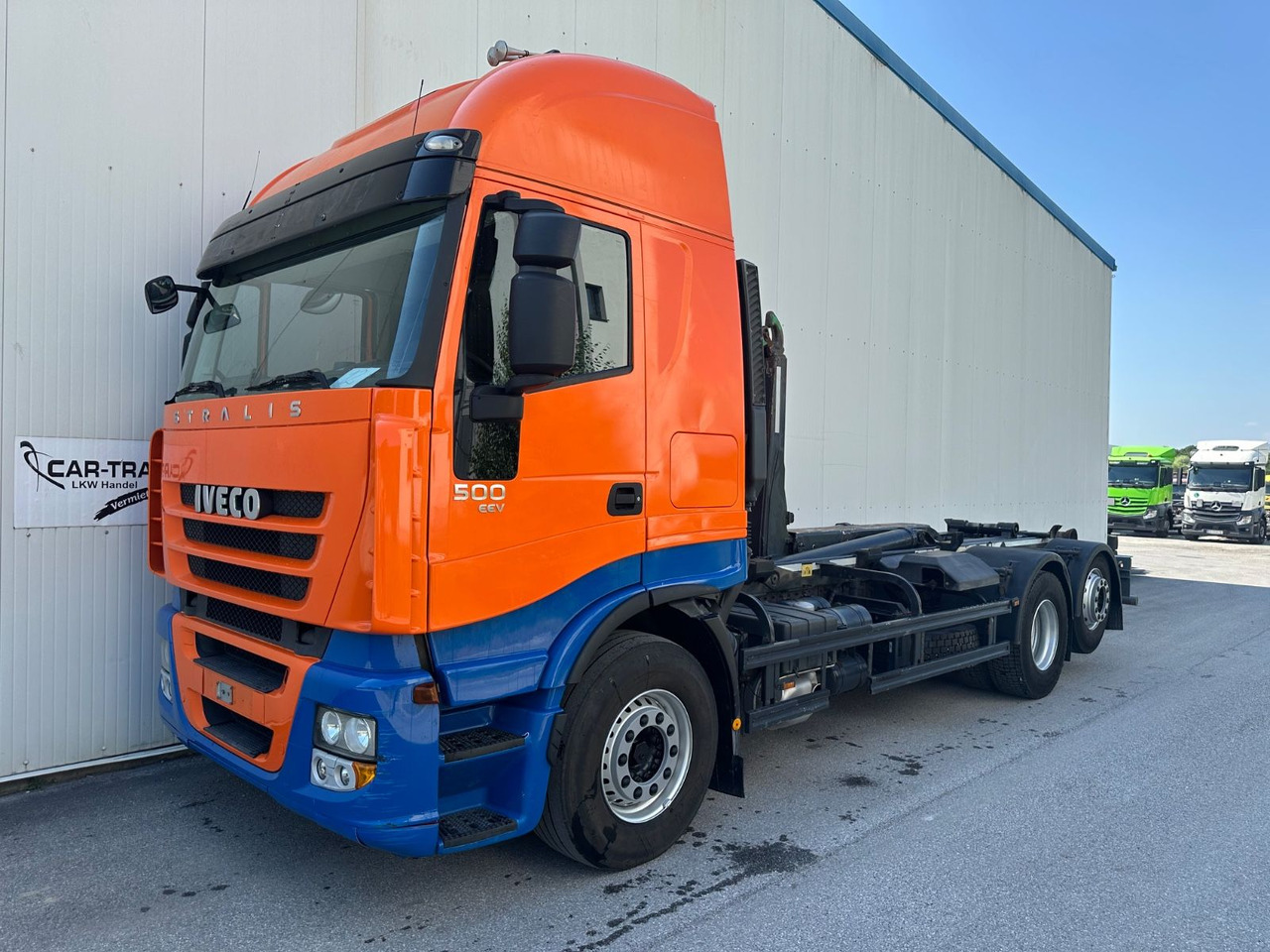 Iveco Stralis 500EEV 20T Meiller Lenkachse Retarder - 후크 리프트 트럭 : 사진 1 Iveco Stralis 500EEV 20T Meiller Lenkachse Retarder - 후크 리프트 트럭 : 사진 1