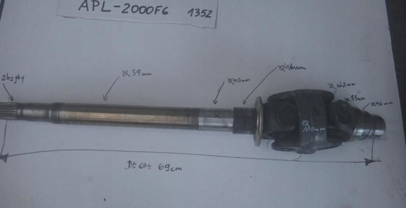 APL-2000 F6 PÓŁOŚ PÓŁOŚKA KRZYŻAK OŚKA lewa - 차축 및 부품 농업용 기계 용 : 사진 1 APL-2000 F6 PÓŁOŚ PÓŁOŚKA KRZYŻAK OŚKA lewa - 차축 및 부품 농업용 기계 용 : 사진 1