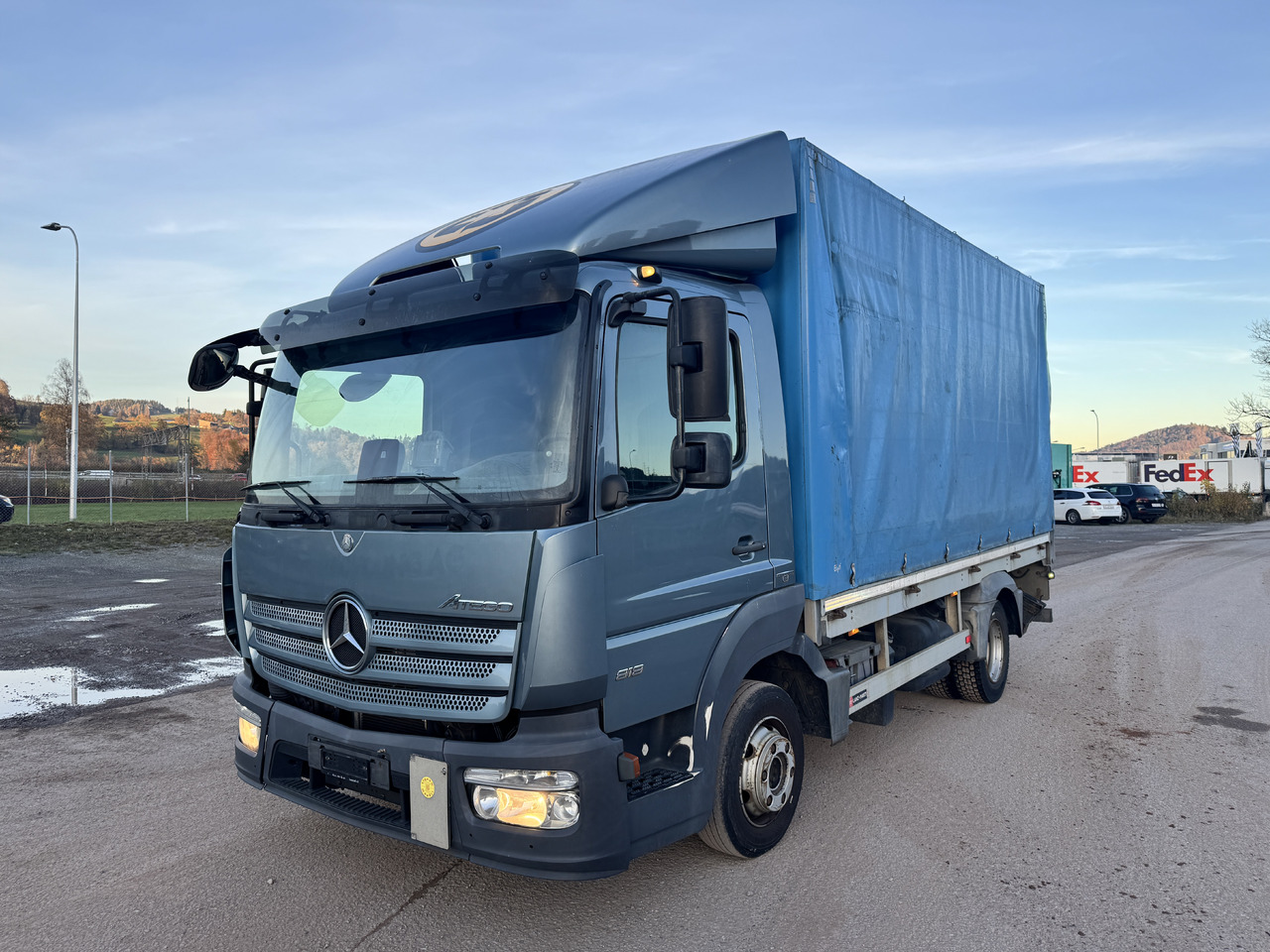 MERCEDES-BENZ Atego 818 - 커튼사이더 트럭 : 사진 1 MERCEDES-BENZ Atego 818 - 커튼사이더 트럭 : 사진 1