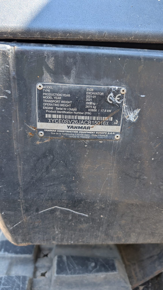 YANMAR SV26 - 미니 굴삭기 : 사진 5 YANMAR SV26 - 미니 굴삭기 : 사진 5