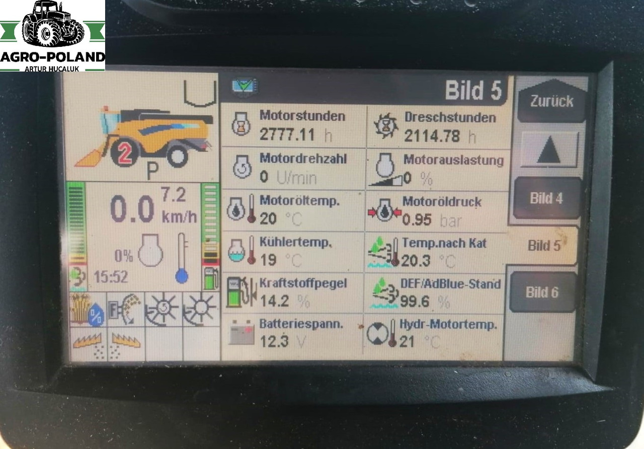 NEW HOLLAND CX 6080 - 2114/2777 h - 2014 ROK + VARIFEED 6,09 M - 목초수확기 : 사진 5 NEW HOLLAND CX 6080 - 2114/2777 h - 2014 ROK + VARIFEED 6,09 M - 목초수확기 : 사진 5