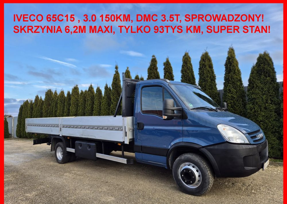 Iveco 65C15 3.0 150KM/ Skrzyniowy/ - 플랫베드 밴 : 사진 1 Iveco 65C15 3.0 150KM/ Skrzyniowy/ - 플랫베드 밴 : 사진 1