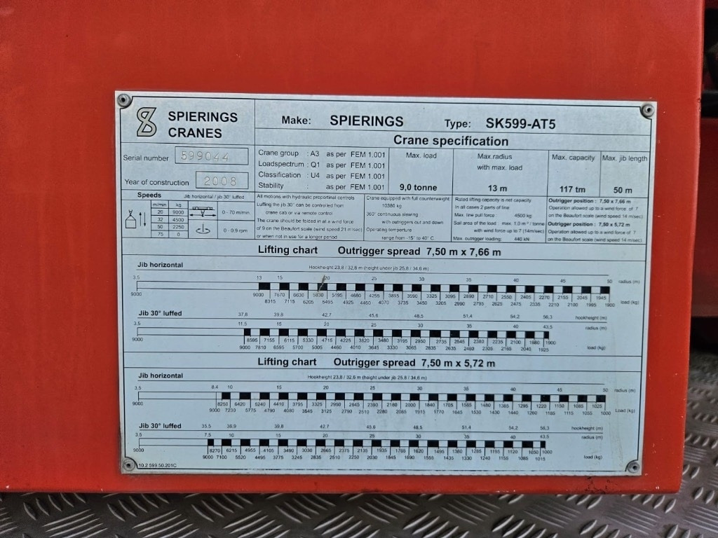 Spierings AT5 - 599 - 자립형 크레인 : 사진 4 Spierings AT5 - 599 - 자립형 크레인 : 사진 4