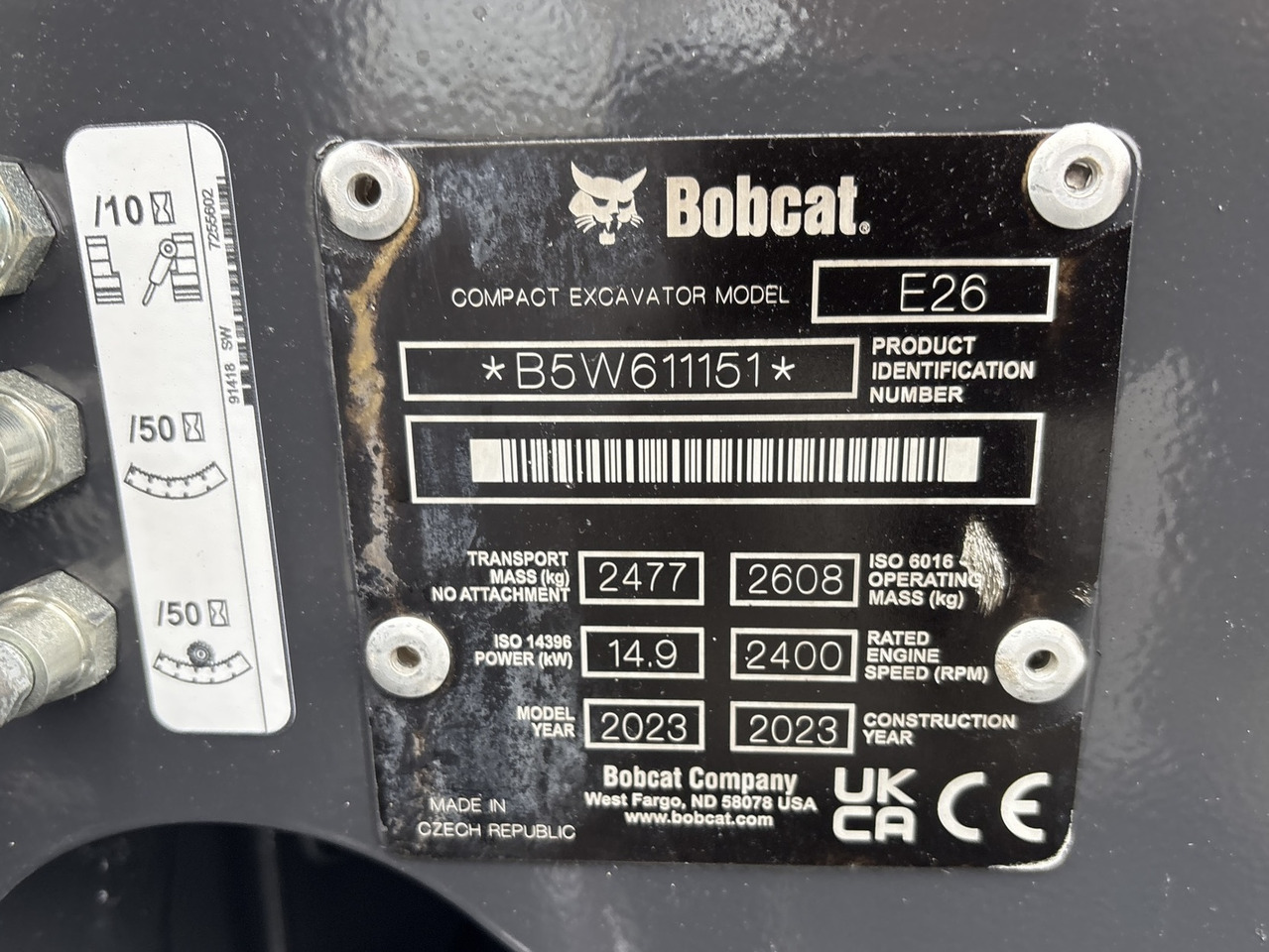 BOBCAT E26 - 미니 굴삭기 : 사진 5 BOBCAT E26 - 미니 굴삭기 : 사진 5