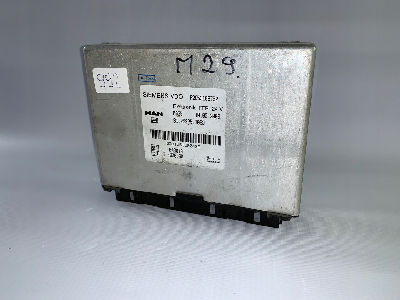 KOMPUTER STEROWNIK FFR MAN TGA TGS TGX 81258057053 - ECU 트럭 용 : 사진 1 KOMPUTER STEROWNIK FFR MAN TGA TGS TGX 81258057053 - ECU 트럭 용 : 사진 1