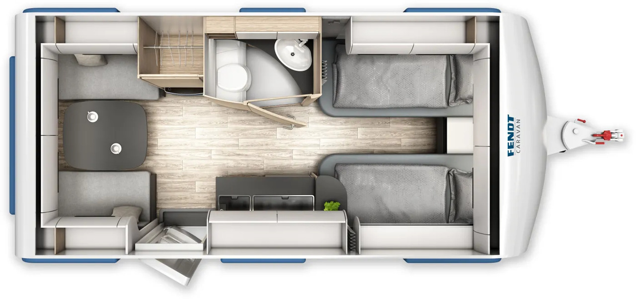 Fendt Apero 465 TG GFK, Dusche, 1.800 KG - 캐러밴 : 사진 2 Fendt Apero 465 TG GFK, Dusche, 1.800 KG - 캐러밴 : 사진 2