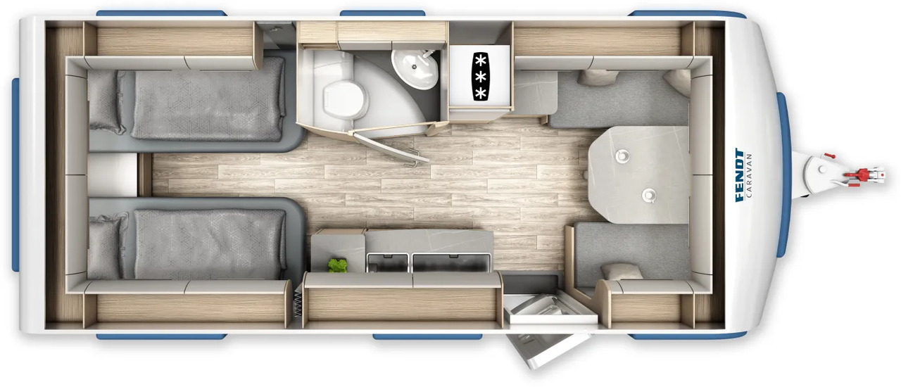 Fendt Bianco Activ 515 SGE Safety-Paket, GFK, 2.000 KG - 캐러밴 : 사진 2 Fendt Bianco Activ 515 SGE Safety-Paket, GFK, 2.000 KG - 캐러밴 : 사진 2