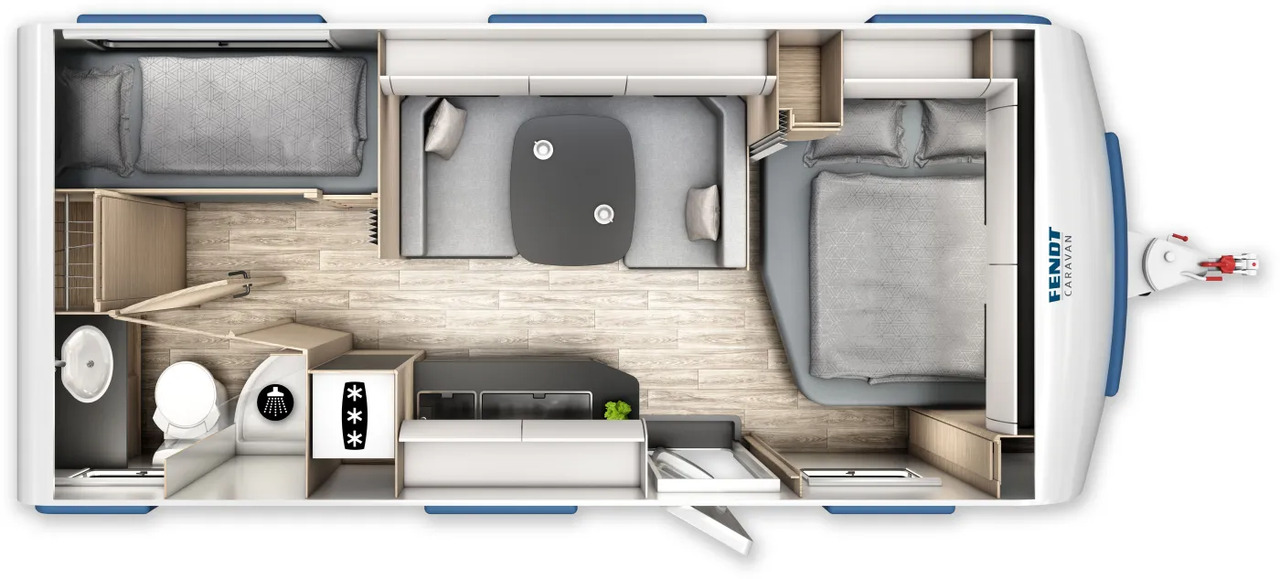 Wohnwagen Fendt Apero Activ 560 SKM neues Modell - 캐러밴 : 사진 2 Wohnwagen Fendt Apero Activ 560 SKM neues Modell - 캐러밴 : 사진 2