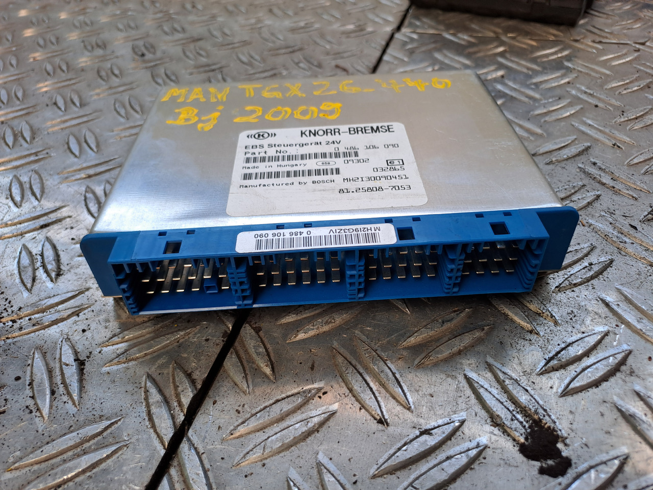 ECU 트럭 용 Gebrauchtes MAN TGX 26.440 EBS 5 Steuergerät 24 V , Artikel - Nr.: 81.25808 - 7053 : 사진 6 ECU 트럭 용 Gebrauchtes MAN TGX 26.440 EBS 5 Steuergerät 24 V , Artikel - Nr.: 81.25808 - 7053 : 사진 6