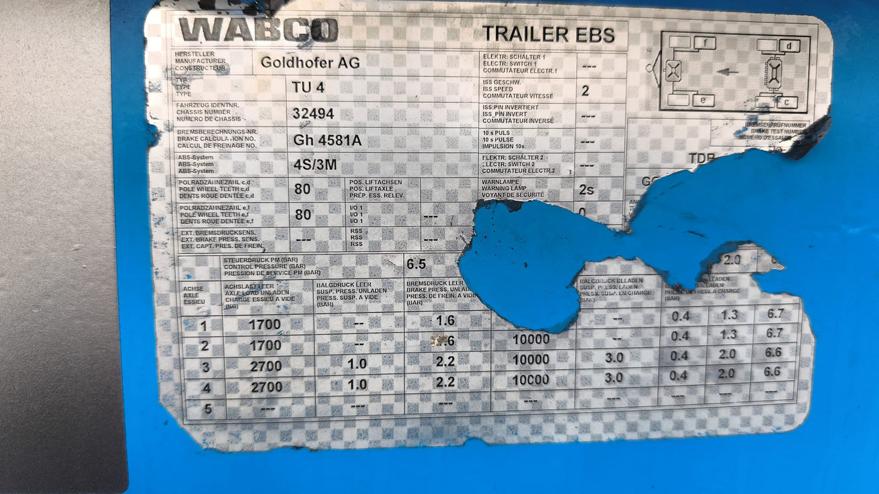 GOLDHOFER, 2010 god. - 저하대 트레일러 : 사진 5 GOLDHOFER, 2010 god. - 저하대 트레일러 : 사진 5