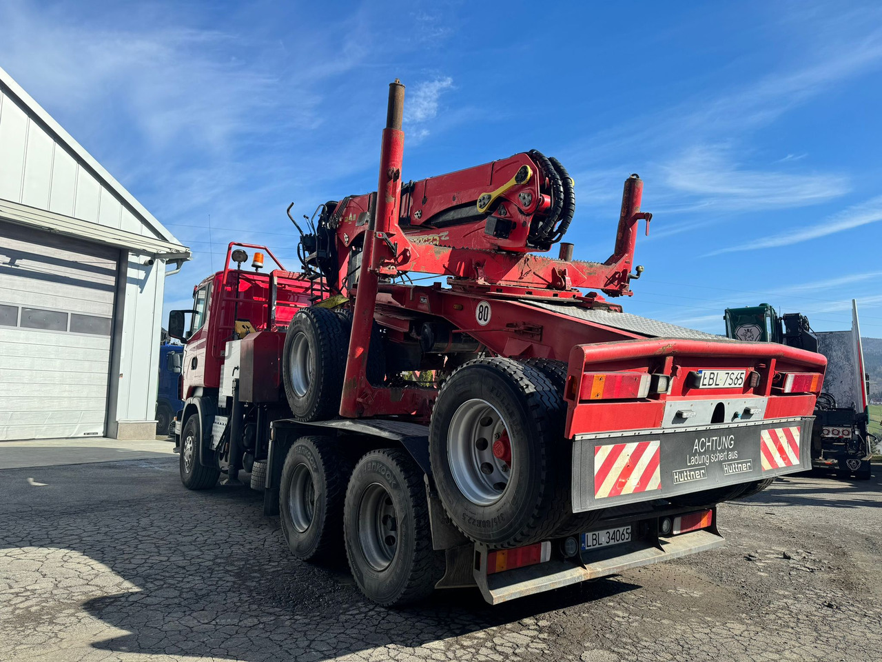 SCANIA R500 - 목재 트럭, 크레인 트럭 : 사진 4 SCANIA R500 - 목재 트럭, 크레인 트럭 : 사진 4