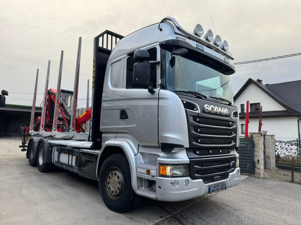 SCANIA R580 - 목재 트럭, 크레인 트럭 : 사진 1 SCANIA R580 - 목재 트럭, 크레인 트럭 : 사진 1