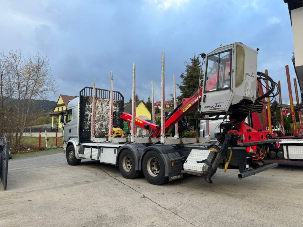 SCANIA R580 - 목재 트럭, 크레인 트럭 : 사진 4 SCANIA R580 - 목재 트럭, 크레인 트럭 : 사진 4