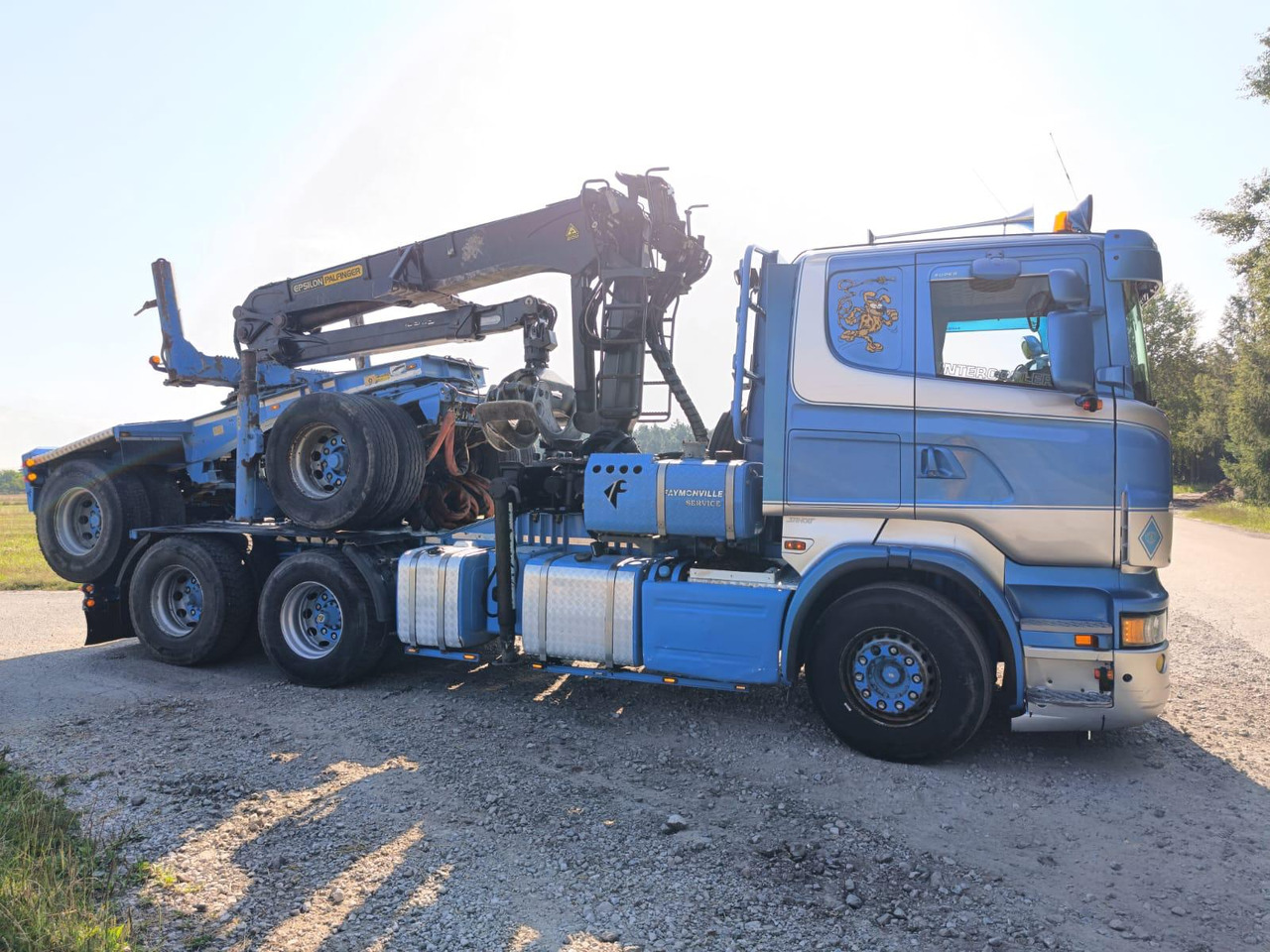 SCANIA R620 V8 - 목재 트럭, 크레인 트럭 : 사진 5 SCANIA R620 V8 - 목재 트럭, 크레인 트럭 : 사진 5