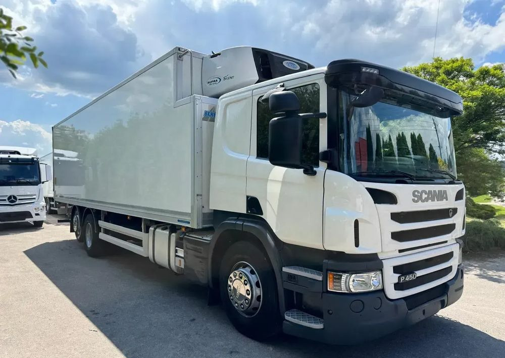 Scania Scania P 450 / CHŁODNIA + WINDA / 23 PALETY / EURO6 / OŚ SKRĘTNA / CARRIER/ ASO - 냉동탑차 : 사진 1 Scania Scania P 450 / CHŁODNIA + WINDA / 23 PALETY / EURO6 / OŚ SKRĘTNA / CARRIER/ ASO - 냉동탑차 : 사진 1