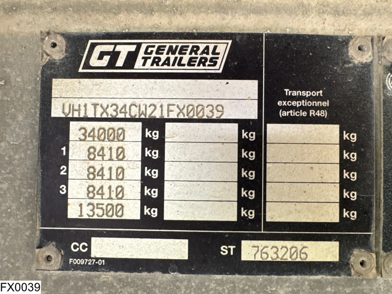 GENERAL TRAILERS kipper 29,6 m3, lift axle - 덤프 세미 트레일러 : 사진 4 GENERAL TRAILERS kipper 29,6 m3, lift axle - 덤프 세미 트레일러 : 사진 4
