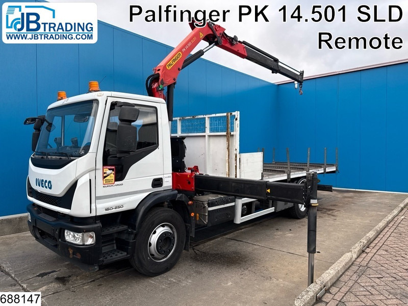 Iveco Eurocargo 160E25 EURO 6, Palfinger, Remote, Steel - 드롭사이드/ 플랫베드 트럭, 크레인 트럭 : 사진 1 Iveco Eurocargo 160E25 EURO 6, Palfinger, Remote, Steel - 드롭사이드/ 플랫베드 트럭, 크레인 트럭 : 사진 1