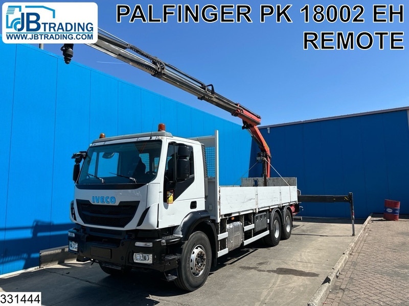 Iveco Trakker 360 6X4, EURO 6, Steel suspension, Palfinger - 드롭사이드/ 플랫베드 트럭, 크레인 트럭 : 사진 1 Iveco Trakker 360 6X4, EURO 6, Steel suspension, Palfinger - 드롭사이드/ 플랫베드 트럭, 크레인 트럭 : 사진 1