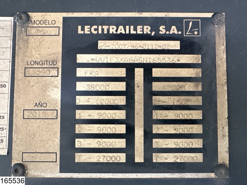 Lecitrailer Koel vries Carrier Vector 1950 MT , 2 Koelunits, Dhollandia - 냉동 세미 트레일러 : 사진 4 Lecitrailer Koel vries Carrier Vector 1950 MT , 2 Koelunits, Dhollandia - 냉동 세미 트레일러 : 사진 4