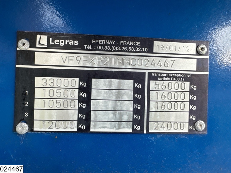 Legras Openlaadbak Wood transport, Steel suspension - 목재 세미 트레일러 : 사진 3 Legras Openlaadbak Wood transport, Steel suspension - 목재 세미 트레일러 : 사진 3