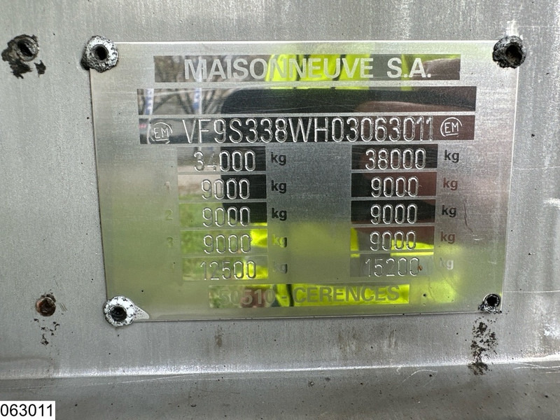 MAISONNEUVE Food 26,000 litres, 1 compartment - 유조 세미 트레일러 : 사진 4 MAISONNEUVE Food 26,000 litres, 1 compartment - 유조 세미 트레일러 : 사진 4