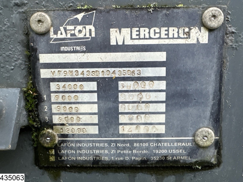 MERCERON Fuel 38.000 Liter, 7 Compartments - 유조 세미 트레일러 : 사진 4 MERCERON Fuel 38.000 Liter, 7 Compartments - 유조 세미 트레일러 : 사진 4