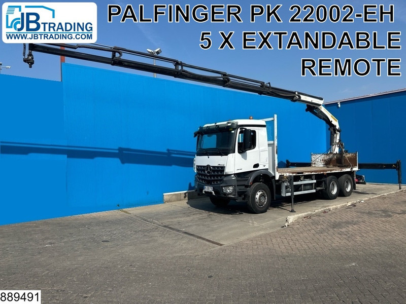 Mercedes-Benz Arocs 2636 6X4, EURO 6, Steel suspension, Palfinger - 드롭사이드/ 플랫베드 트럭, 크레인 트럭 : 사진 1 Mercedes-Benz Arocs 2636 6X4, EURO 6, Steel suspension, Palfinger - 드롭사이드/ 플랫베드 트럭, 크레인 트럭 : 사진 1