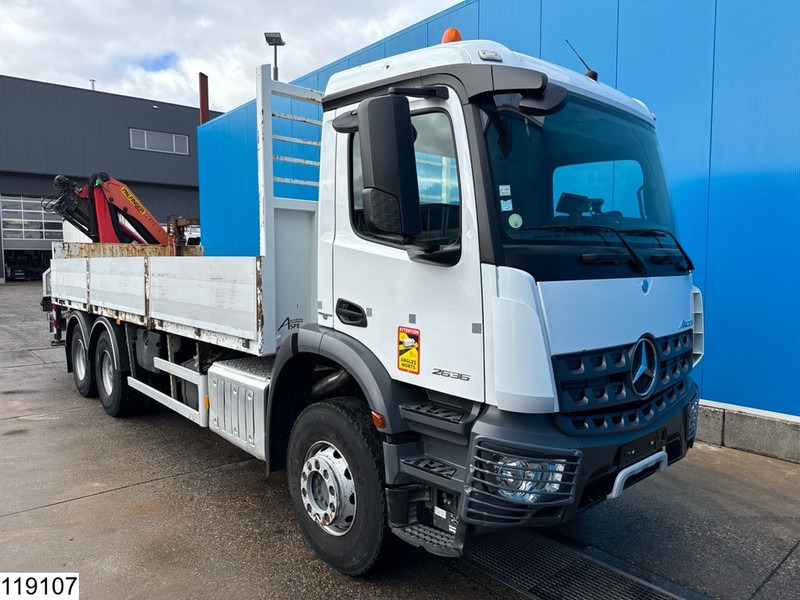 Mercedes-Benz Arocs 2636 6x4, EURO 6, Palfinger, Leaf suspension - 드롭사이드/ 플랫베드 트럭, 크레인 트럭 : 사진 3 Mercedes-Benz Arocs 2636 6x4, EURO 6, Palfinger, Leaf suspension - 드롭사이드/ 플랫베드 트럭, 크레인 트럭 : 사진 3