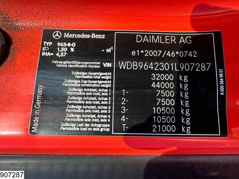 드롭사이드/ 플랫베드 트럭, 크레인 트럭 Mercedes-Benz Arocs 3240 8X4, EURO 6, Steel suspension, Palfinger : 사진 7 드롭사이드/ 플랫베드 트럭, 크레인 트럭 Mercedes-Benz Arocs 3240 8X4, EURO 6, Steel suspension, Palfinger : 사진 7