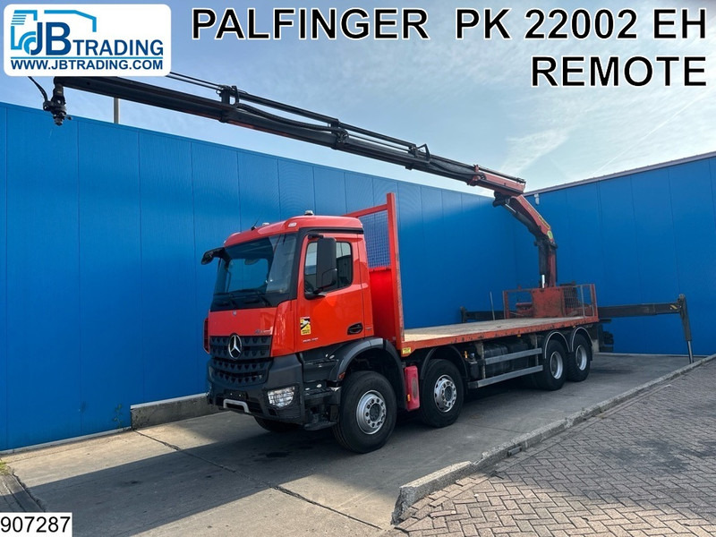 Mercedes-Benz Arocs 3240 8X4, EURO 6, Steel suspension, Palfinger - 드롭사이드/ 플랫베드 트럭, 크레인 트럭 : 사진 1 Mercedes-Benz Arocs 3240 8X4, EURO 6, Steel suspension, Palfinger - 드롭사이드/ 플랫베드 트럭, 크레인 트럭 : 사진 1