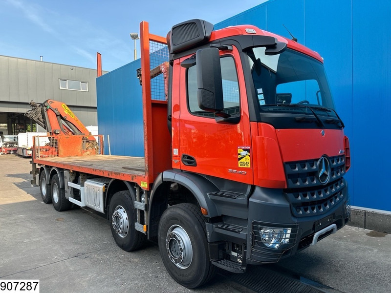 Mercedes-Benz Arocs 3240 8X4, EURO 6, Steel suspension, Palfinger - 드롭사이드/ 플랫베드 트럭, 크레인 트럭 : 사진 3 Mercedes-Benz Arocs 3240 8X4, EURO 6, Steel suspension, Palfinger - 드롭사이드/ 플랫베드 트럭, 크레인 트럭 : 사진 3