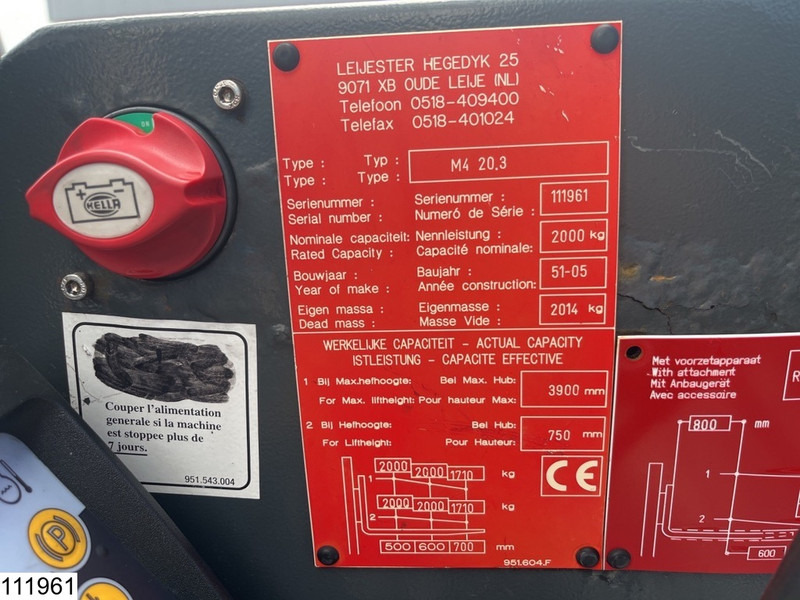 Moffett M4 20.3 3x3, H 3,90 mtr, 2000 KG - 트럭 장착 지게차 : 사진 3 Moffett M4 20.3 3x3, H 3,90 mtr, 2000 KG - 트럭 장착 지게차 : 사진 3