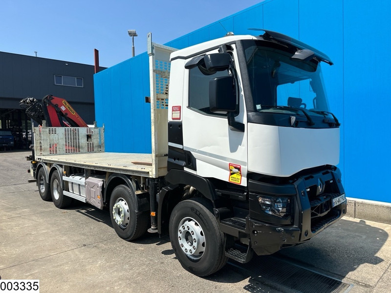 Renault C 430 8X4, EURO 6, Steel suspension, Palfinger - 드롭사이드/ 플랫베드 트럭, 크레인 트럭 : 사진 3 Renault C 430 8X4, EURO 6, Steel suspension, Palfinger - 드롭사이드/ 플랫베드 트럭, 크레인 트럭 : 사진 3