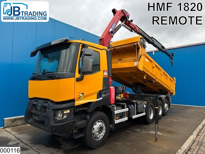 Renault C 430 8x4, EURO 6, HMF, Garnier - 덤프트럭, 크레인 트럭 : 사진 1 Renault C 430 8x4, EURO 6, HMF, Garnier - 덤프트럭, 크레인 트럭 : 사진 1